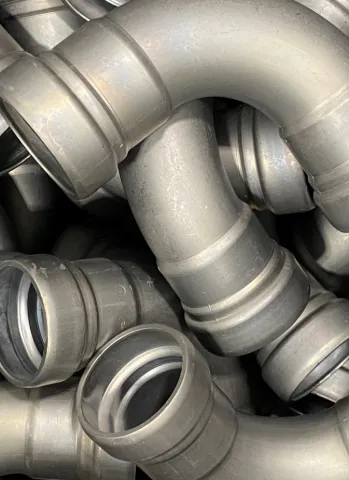 zink-nikkel buizen detailfoto